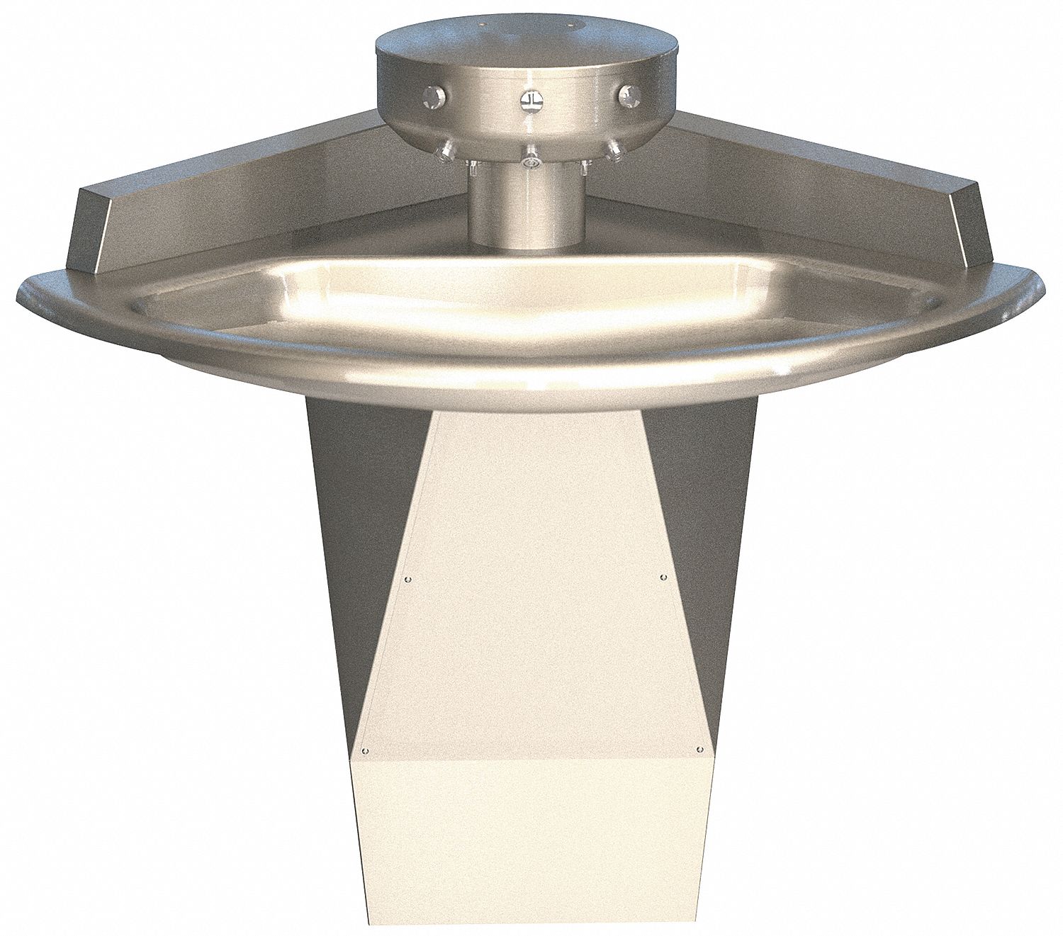 Bradley, Silver, Wash Fountain 3FLY1S93651 Grainger