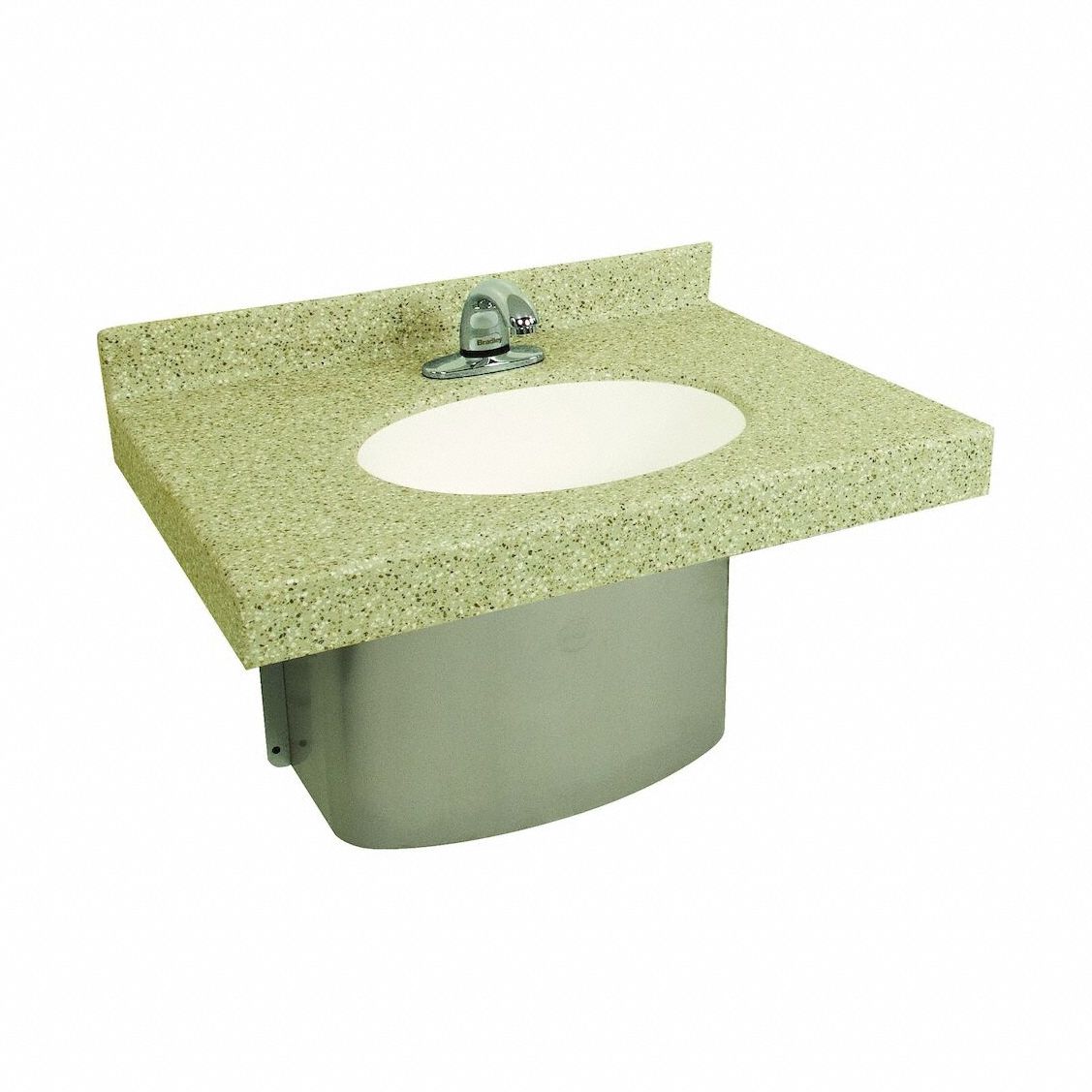 Bradley Lav Deck Oval 22inx14inx5-1/2in