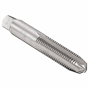 STRAIGHT FLUTE TAP, ¼"-20 THREAD, 1 IN THREAD L, 2½ IN LENGTH, BOTTOMING