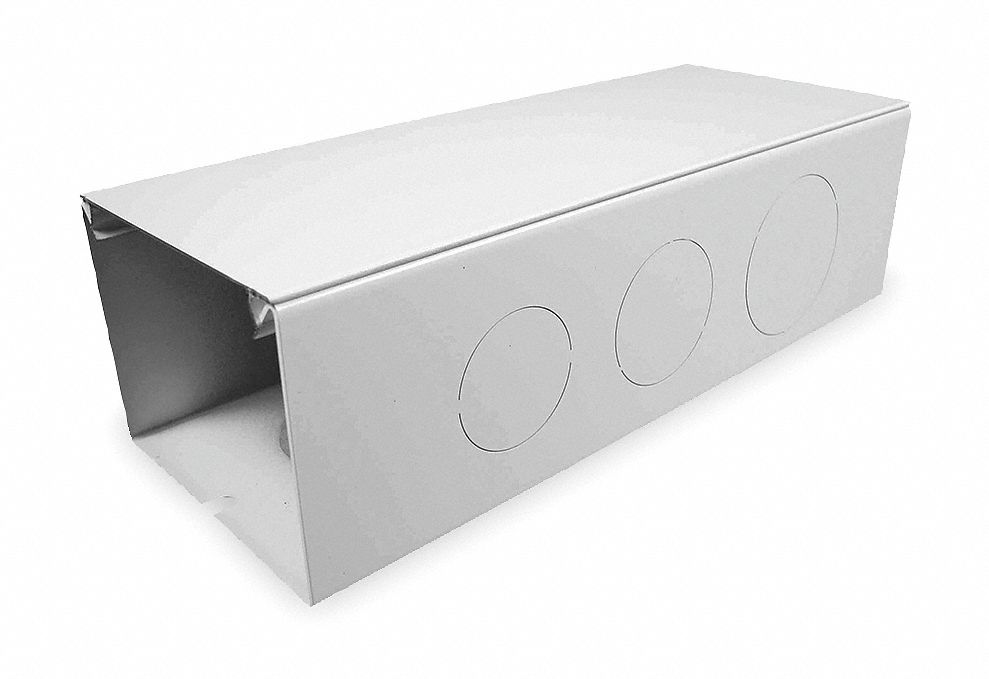 WIREMOLD Aditamento Conector,L 12 pulg,Gris,Acero Accesorios para