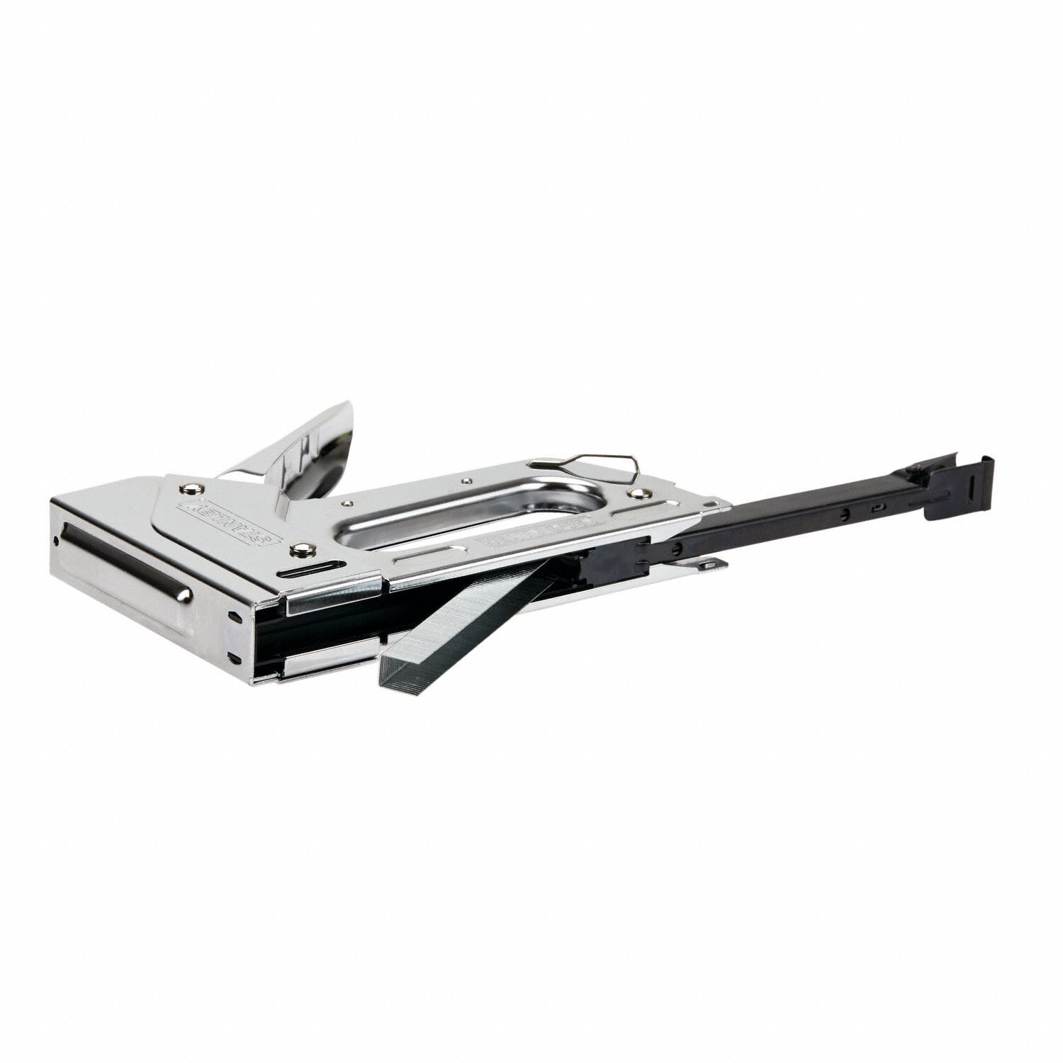 STANLEY Staple Gun 7 3/10 in Overall Lg, For 1/4 in_5/16 in_3/8 in_1/2