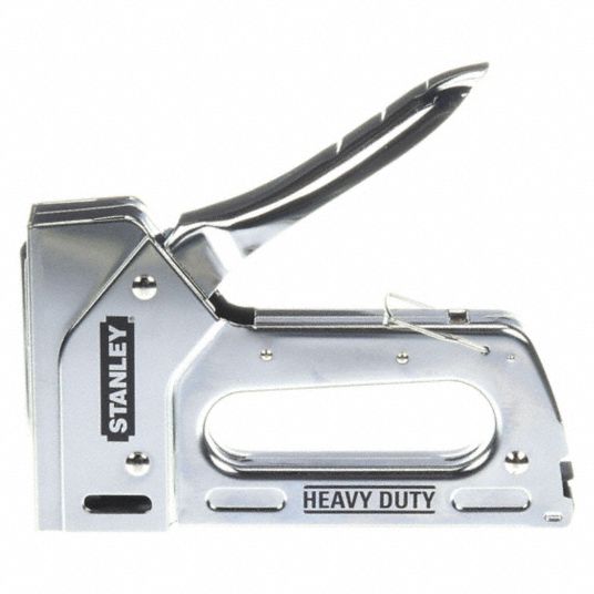 STANLEY 7 in Heavy Duty Staple Gun, Chrome 3FRA6TR110 Grainger