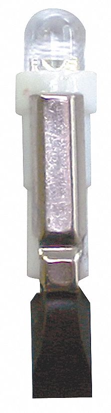 COMPACT LED BULB, TELEPHONE SLIDE NO. 5, T2, 120 V AC/DC, 1.2 W, AMBER