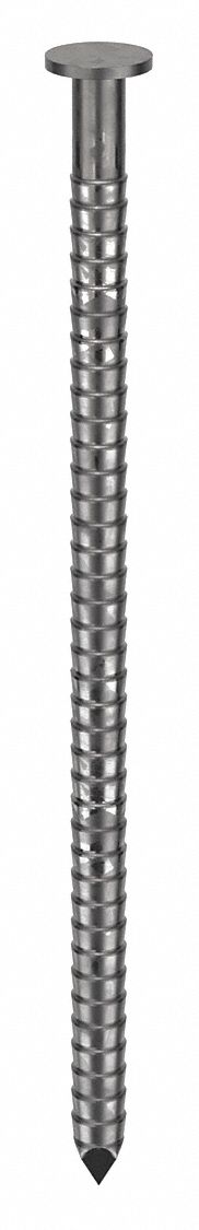 Framing Nails, 3" L, Galvanized, PK2000: Framing Nails, Flat, Ring, 3 in Overall Lg, 2, 000 PK