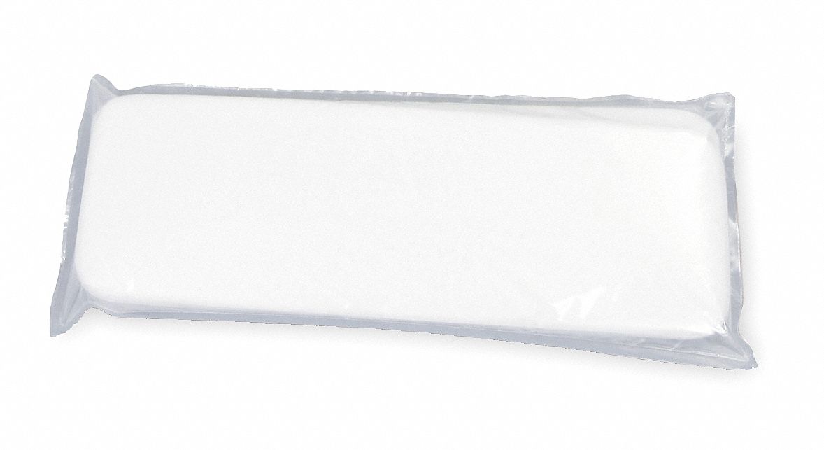 Finish Pad: 5 in Overall Wd, Microfiber, White, 12 PK