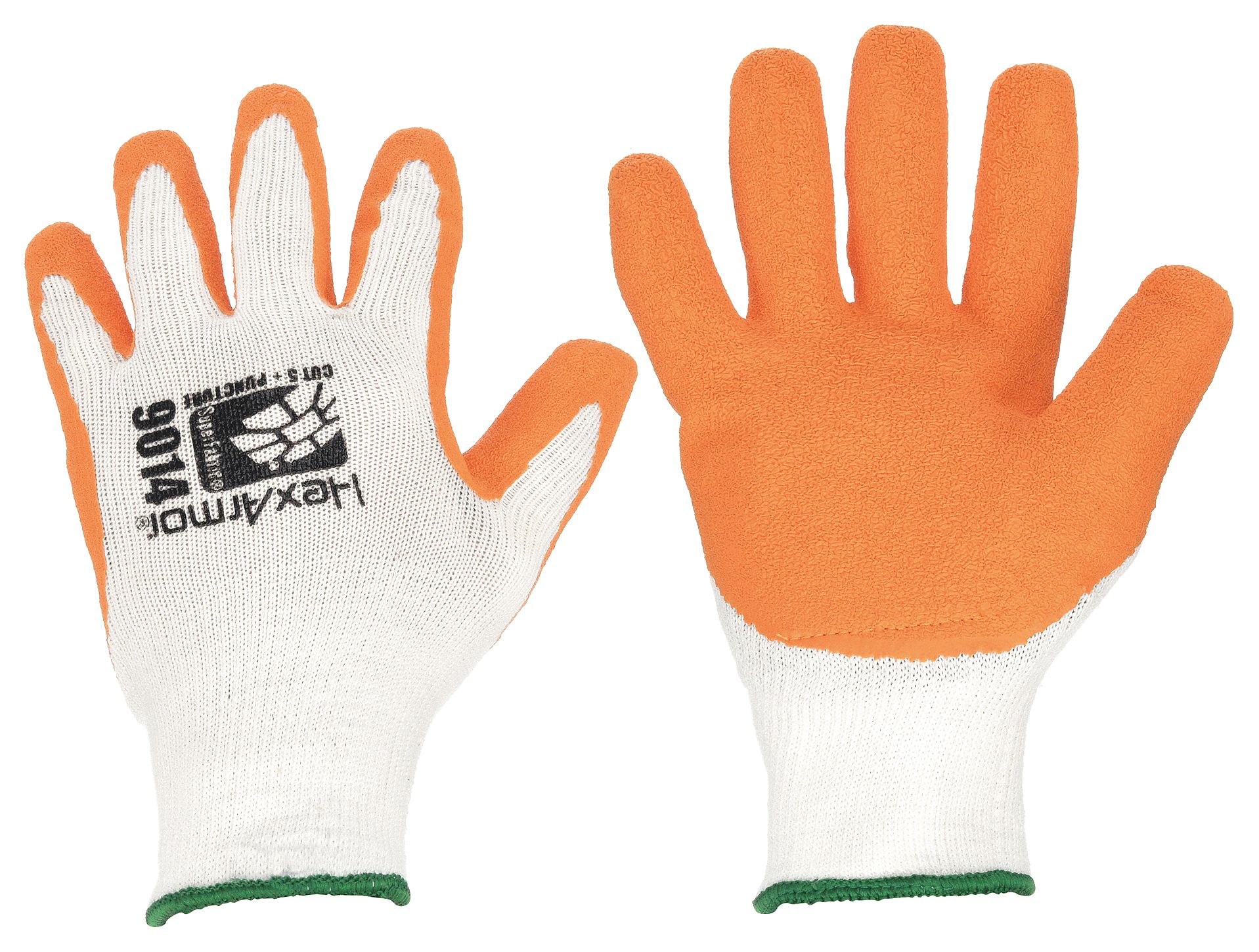 COATED GLOVES, L (9), ANSI NEEDLESTICK LEVEL 5, ANSI CUT LEVEL A9, ROUGH, LATEX