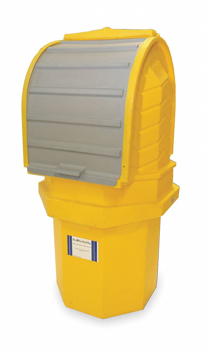 ROLLTOP DRUM SPILL CONTAINMENT SYSTEM, FOR 1 DRUM, 70 GALLON CAPACITY, YELLOW