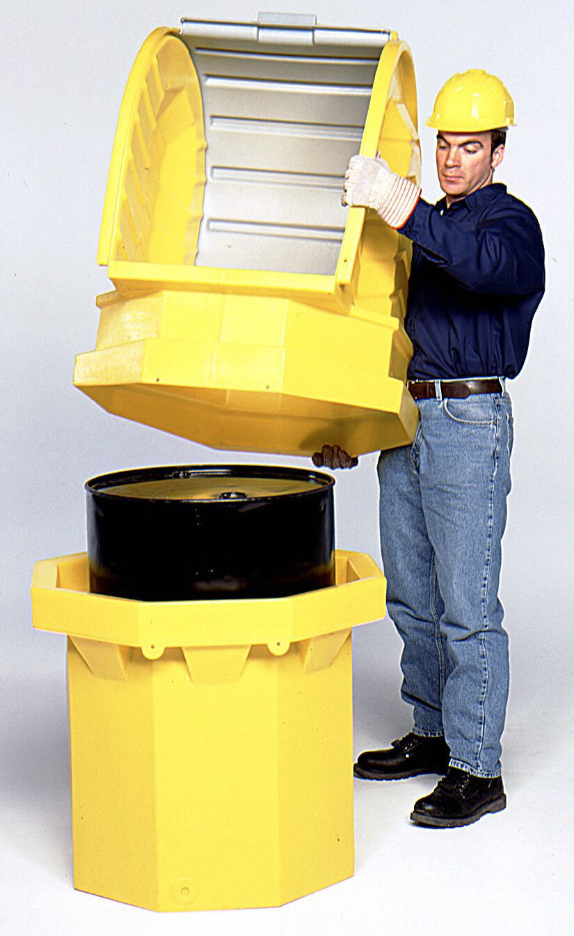 ULTRATECH Hardcover Spill Pallet, 70 gal Spill Capacity, Polyethylene