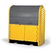 Hardcover Plastic Spill Pallets with Rolltop & Double Doors image