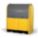 ROLLTOP DRUM SPILL CONTAINMENT SYSTEM, FOR 2 DRUMS, 66 GAL CAPACITY, YELLOW, 2-WAY