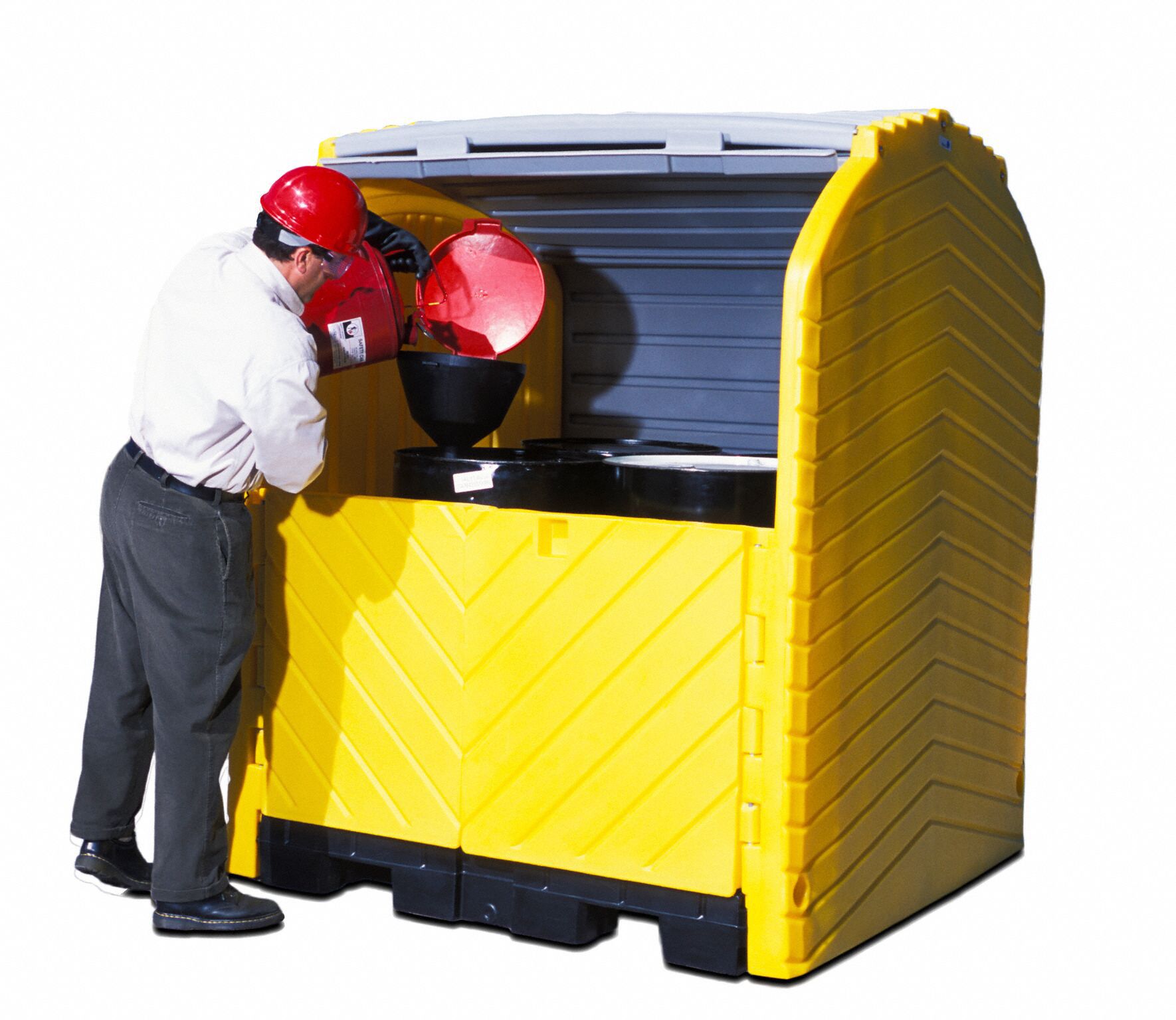 ULTRATECH Hardcover Spill Pallet, 75 gal Spill Capacity, Polyethylene