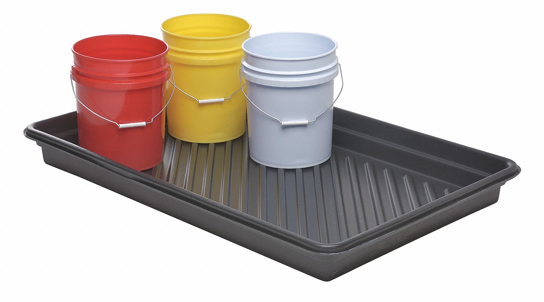 ULTRATECH Utility Trays, Spill Capacity 30 gal, Rectangle, 52 14 in L 