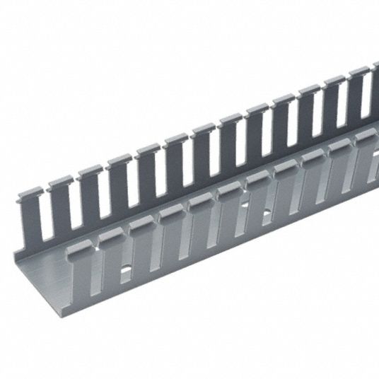 PANDUIT Wiring Duct for Hinged Covers, Gray, 6 ft Length, 2.17 in Width