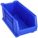 SUPER SIZE BIN, 23⅞ IN OVERALL L, 11 IN X 10 IN, BLUE, STACKABLE, 300 LB LOAD CAPACITY