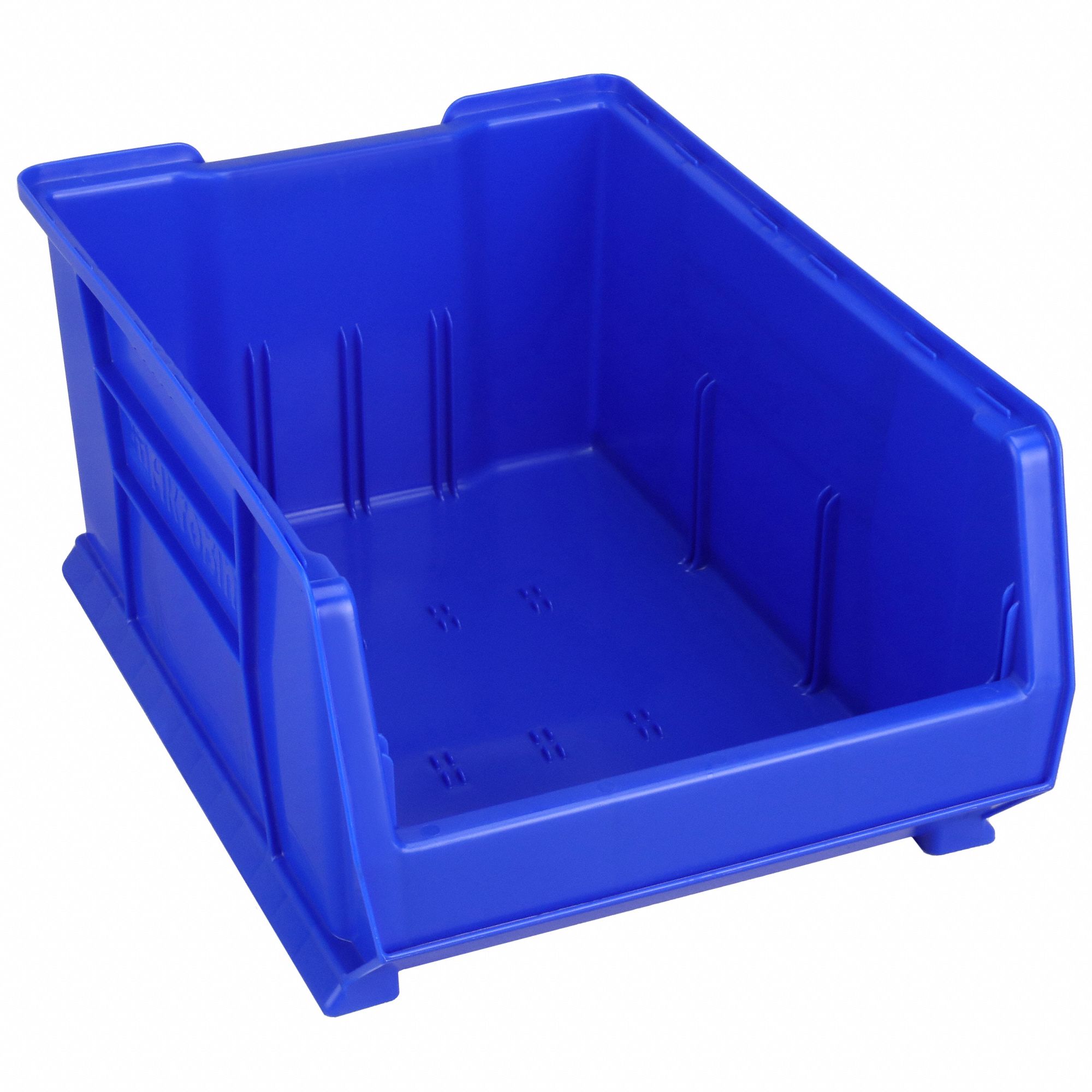 SUPER SIZE BIN, 23⅞ IN OVERALL L, 16½ IN X 11 IN, BLUE, STACKABLE