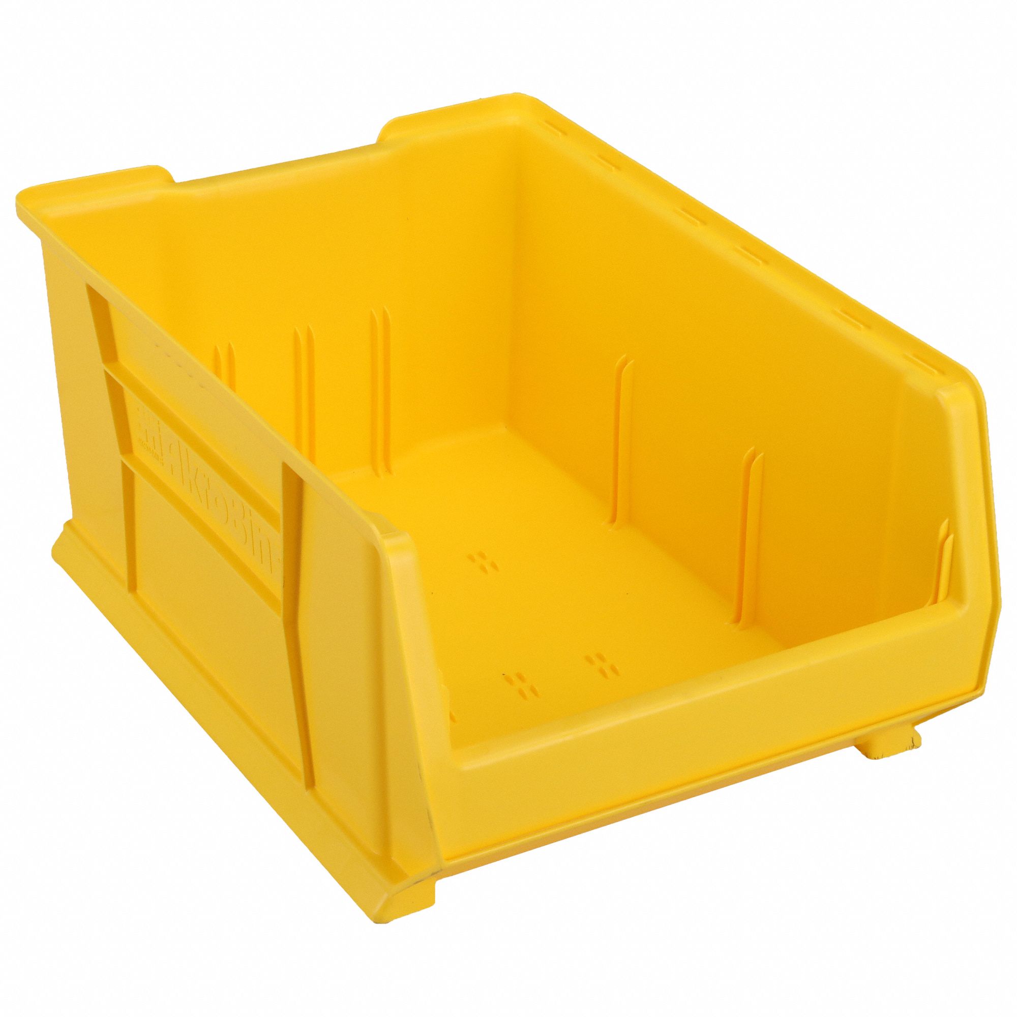 SUPER SIZE BIN, 23⅞ IN OVERALL L, 16&frac12; IN X 11 IN, YELLOW, STACKABLE