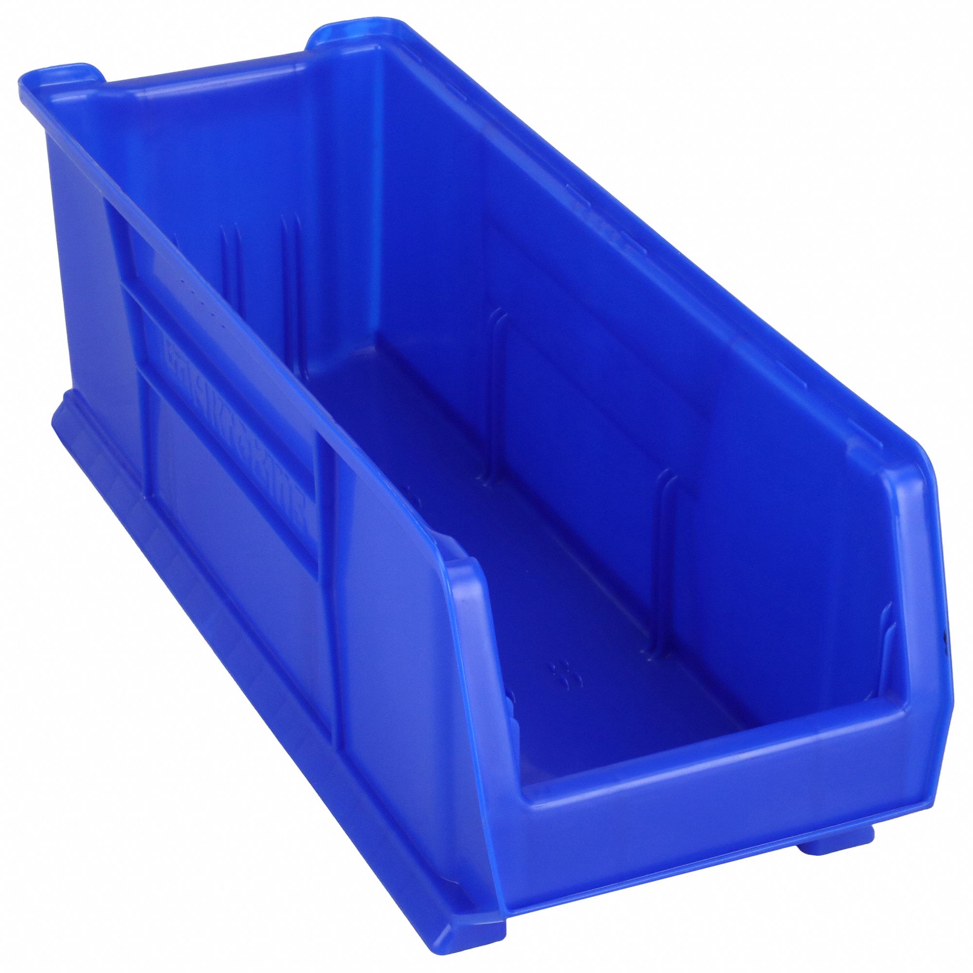 SUPER SIZE BIN, 29⅞ IN OVERALL L, 11 IN X 10 IN, BLUE, STACKABLE, 300 LB LOAD CAPACITY