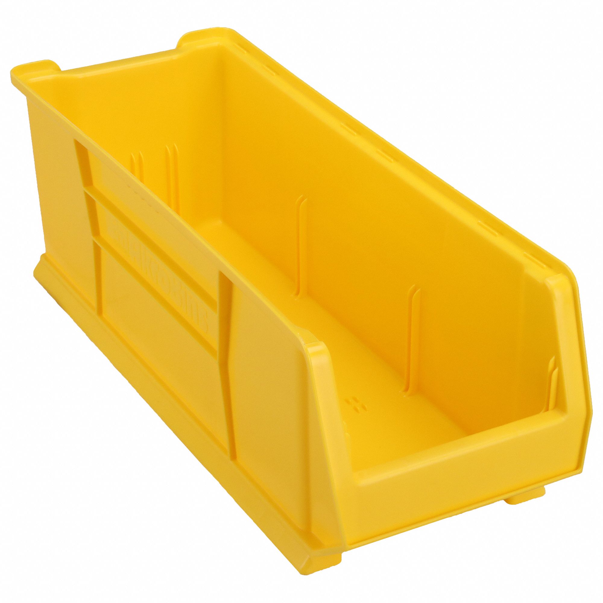 SUPER SIZE BIN, 29⅞ IN OVERALL L, 11 IN X 10 IN, YELLOW, STACKABLE