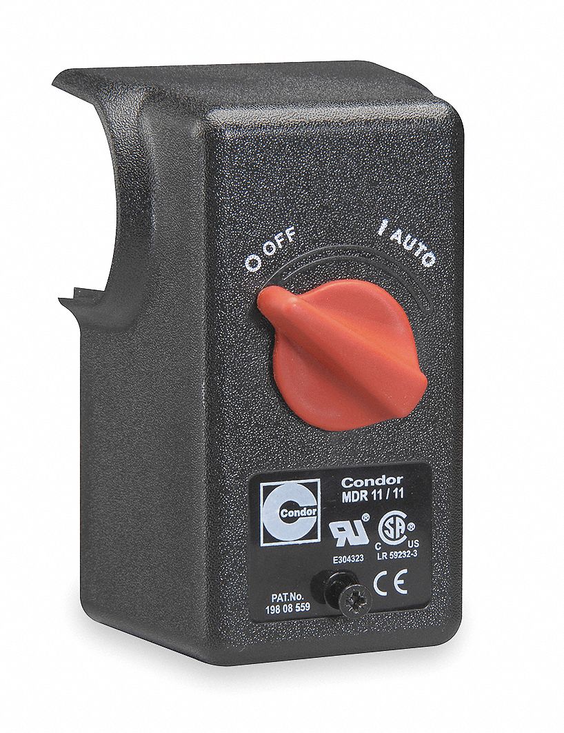 CONDOR USA, INC Pressure Switch Cover with Auto/Off Knob Condor MDR11 Series Pressure Switches