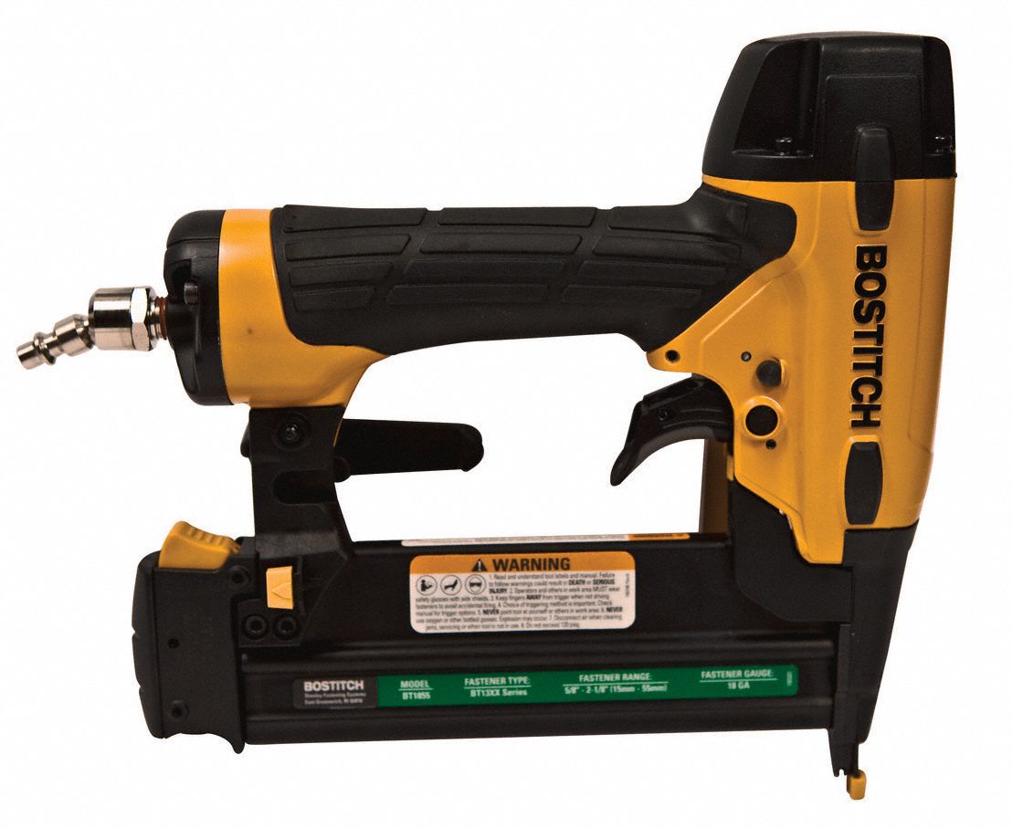 BOSTITCH Air Powered, Nail Gun, Combination Firing Mode, 70 psi 3FWY3