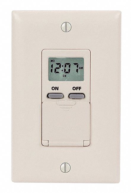 3FWY9 - Digital Timer 7-Day SPST 120V Ivory