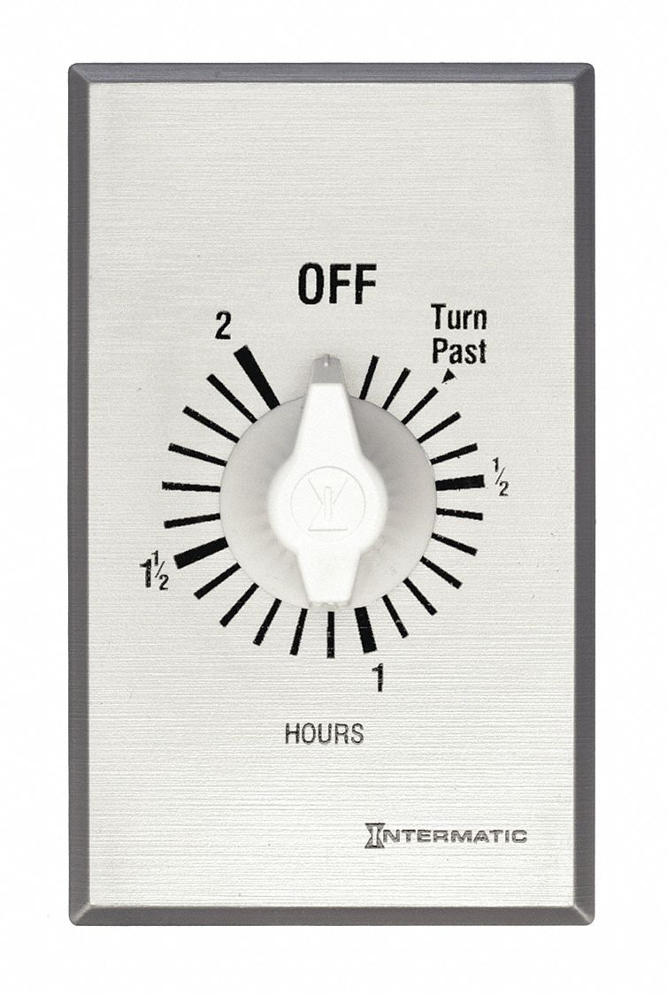 INTERMATIC, 0 to 2 hr, Silver, SpringWound Timer 3FXC3FF32H Grainger