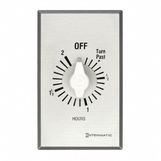 INTERMATIC, 0 to 2 hr, Silver, Spring-Wound Timer - 3FXC3|FF32H - Grainger