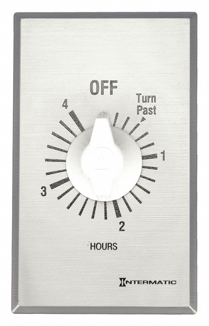 INTERMATIC TIMER, SPRING WOUND, 4 HOUR, SPST, SILVER - 3260 - WWG3FXC4 ...