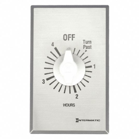 INTERMATIC, 0 to 4 hr, Silver, Spring-Wound Timer - 3FXC4|FF4H - Grainger