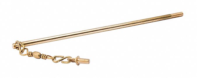 Nuzzle Assembly: Float Rod Nuzzle Assembly, Brass, 3/8 in x 12 in Rod Size, 3/8"-16