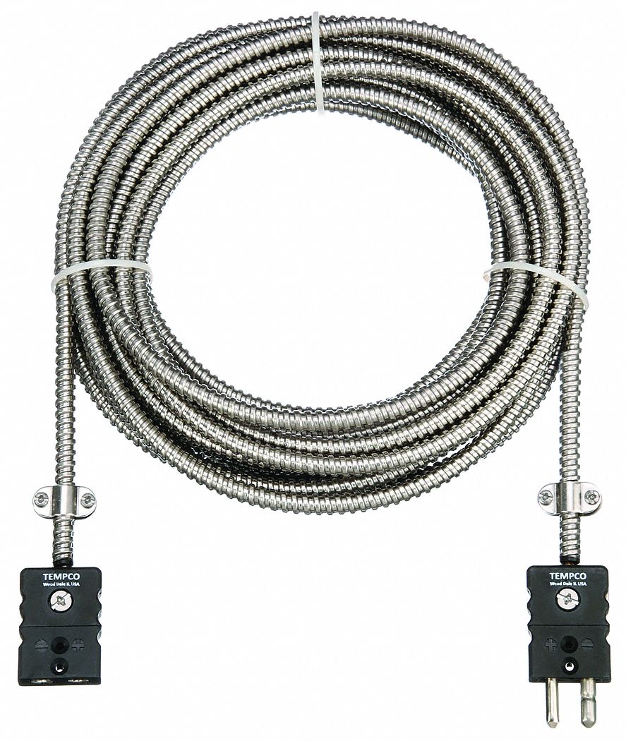 Extension Lead: Extension Lead, 900°F Max Temp °F, 482°C Max Temp °C, Male, Female