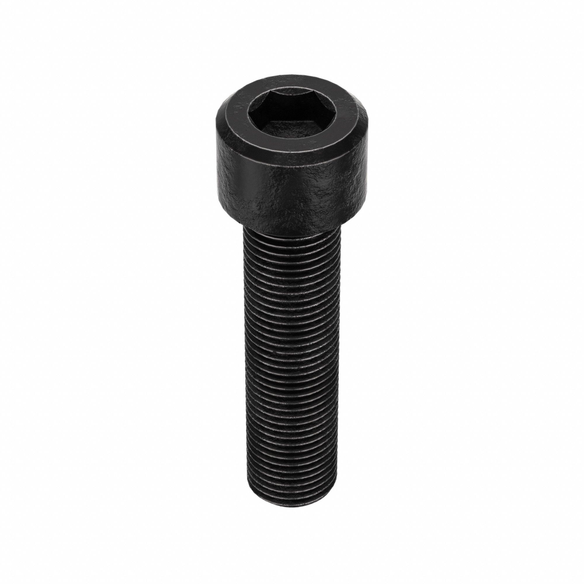 SOCKET HEAD CAP SCREW, ½"-20 THREAD, 2 IN L, STANDARD, BLACK OXIDE, STEEL, ½ IN HEAD H, 10 PK