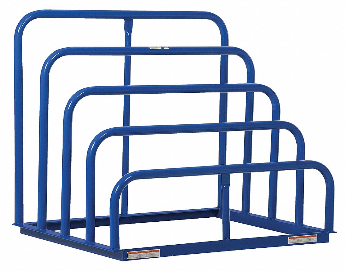 4 Bays, 48 in x 36 in x 42 in, Vertical Sheet Storage Rack - 3FY90