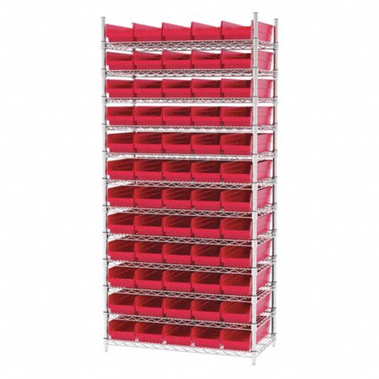 Akro-Mils Storage Shelf Bins for 18in. Shelves:Boxes:Bins