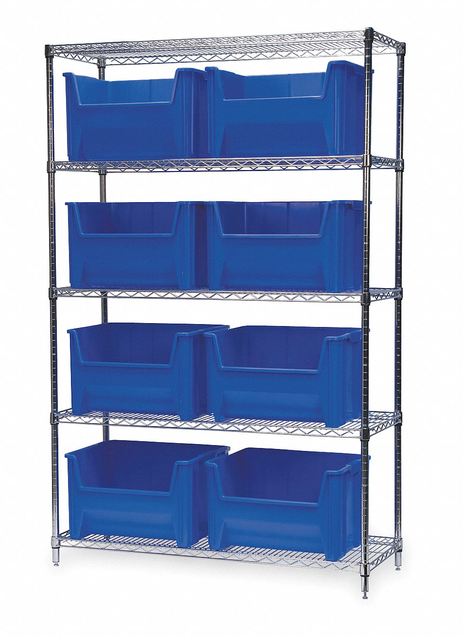 AKROMILS, 48 in x 18 in x 74 in, 1 Sided, Bin Shelving 3FYZ1