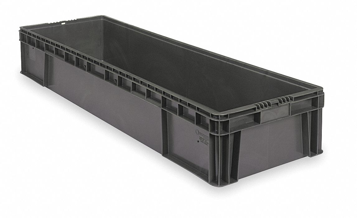 BUCKHORN, 18 gal, 48 in x 15 in x 7 1/2 in, Straight Wall