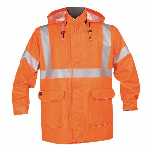 NASCO Arc Flash Rain Jacket, PPE Category: 2, High Visibility: Yes ...
