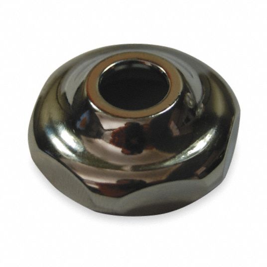 CHICAGO FAUCETS Valve Cap, Fits Brand Chicago Faucets, Brass, Chrome Finish 3FZT31214JKCP