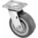 CORROSION-RESISTANT STANDARD PLATE CASTER, 5 IN WHEEL DIAMETER, 750 LB, SWIVEL CASTER