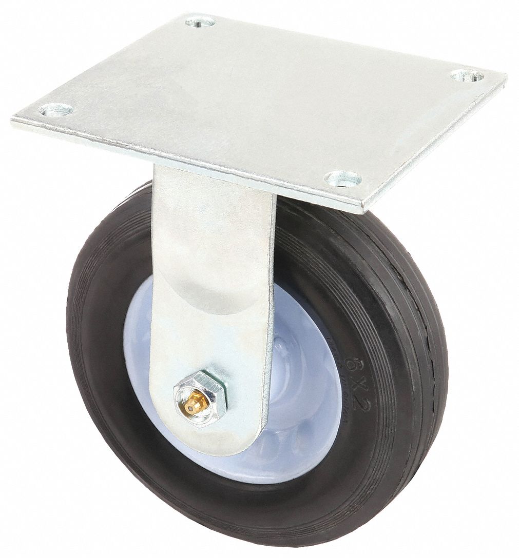 RIGID SEMI-PNEUMATIC CASTER,2IN W