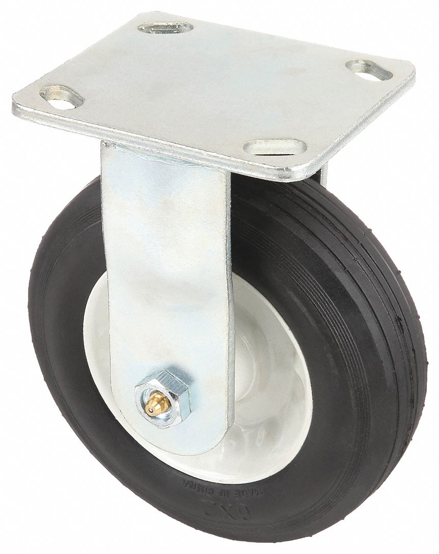RIGID SEMI-PNEUMATIC CASTER,2IN W