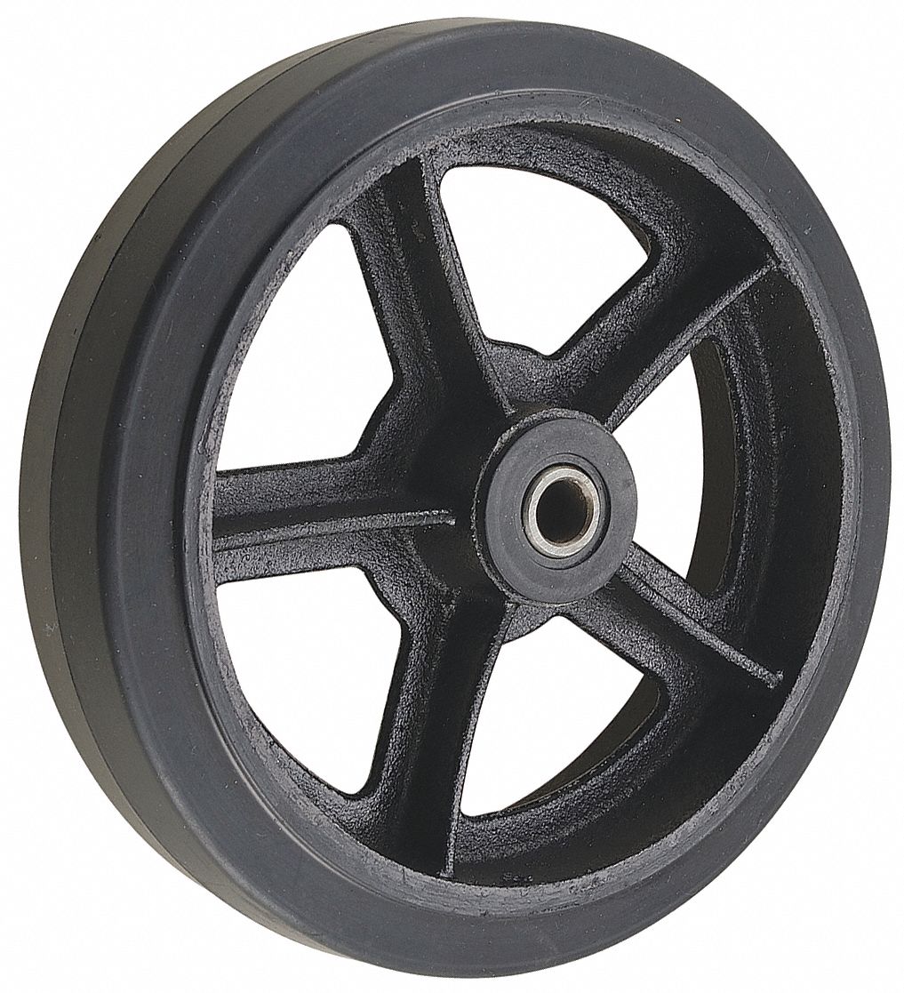 GRAINGER APPROVED W-1230-D-1 PUR Tread on Iron Core Wheel 