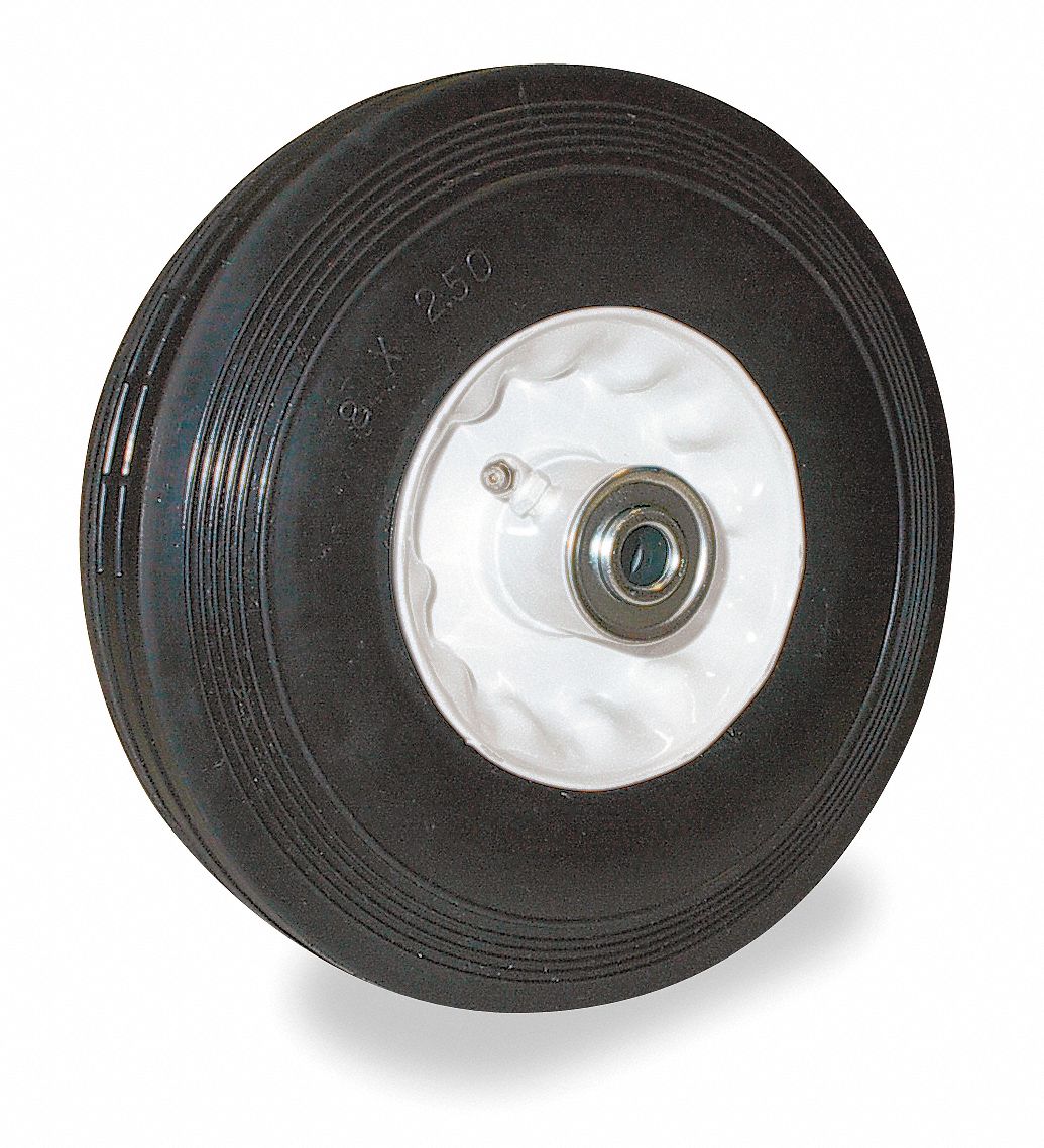 SemiPneumatic Wheel, 8 21/32 in Wheel Dia., 350 lb Load Rating Grainger
