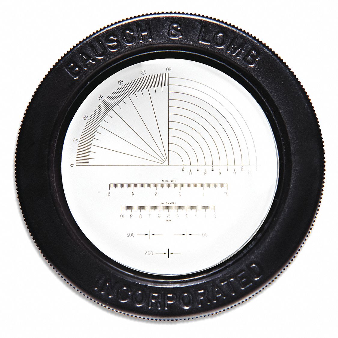 BAUSCH & LOMB, Protractor Measurement, 3/4 in Range, Magnifier