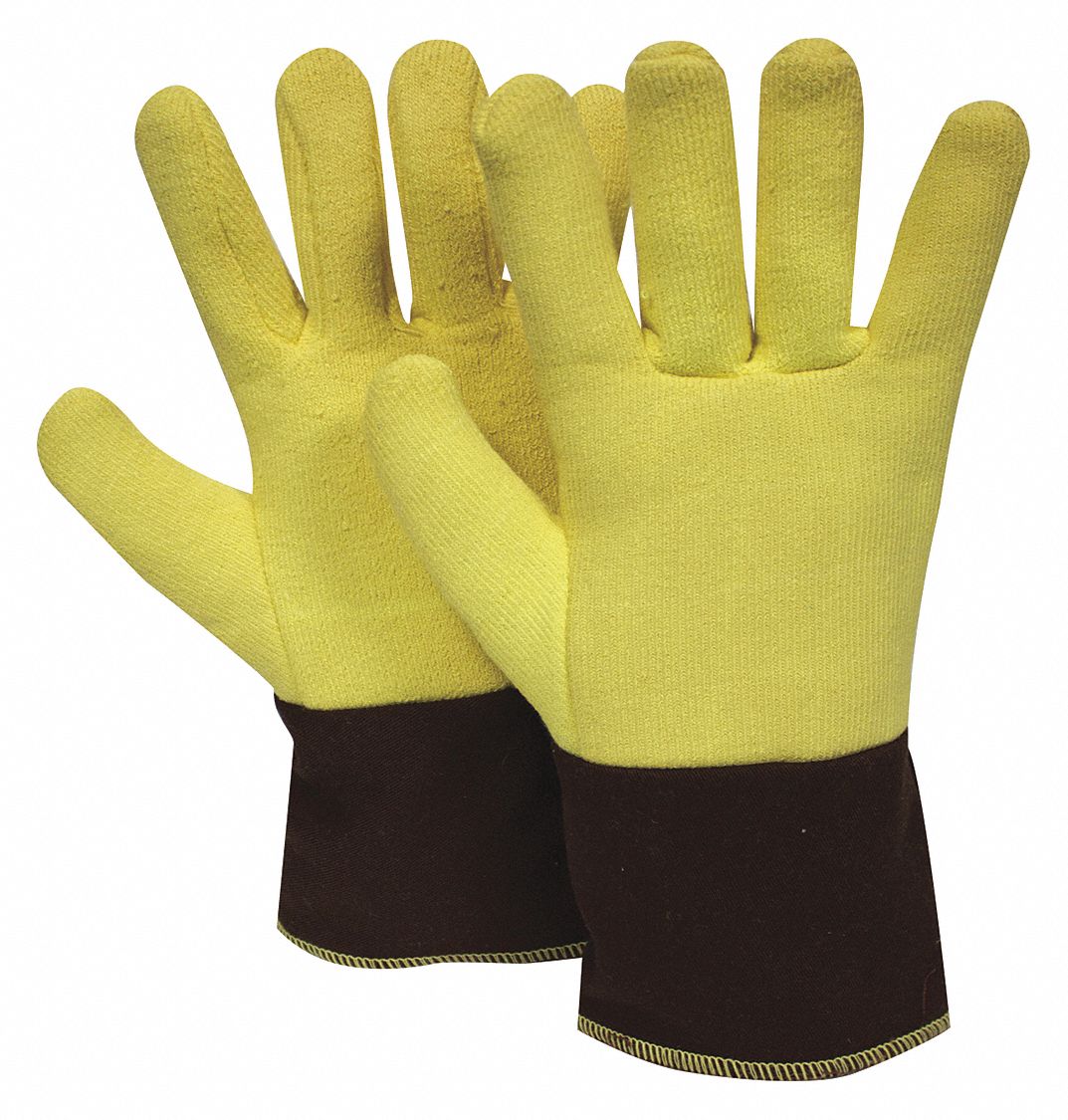 NATIONAL SAFETY APPAREL Thermal Gloves, Regular, Yellow, PR 3GAF3