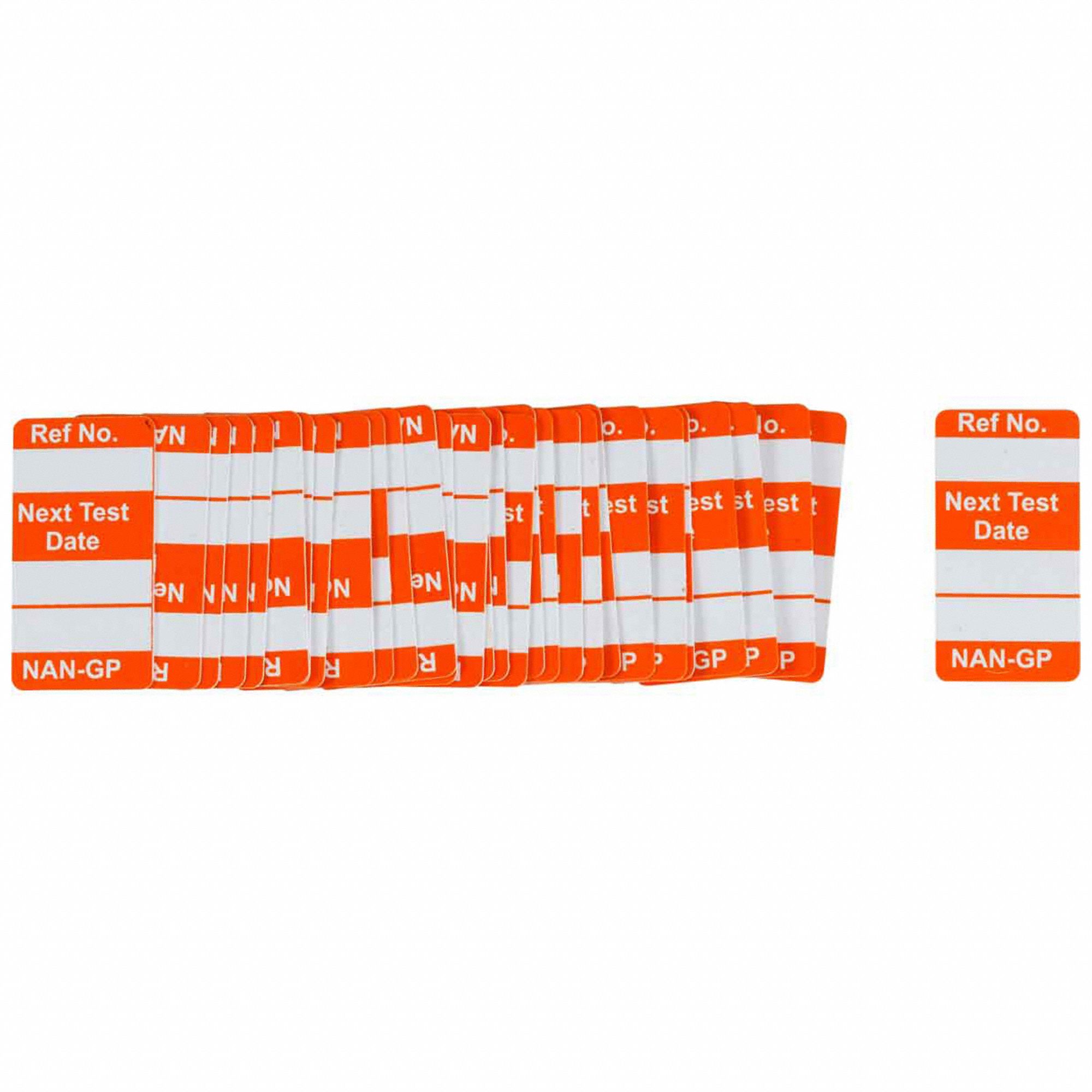 Tag Orange/White 1-5/16inH PK100