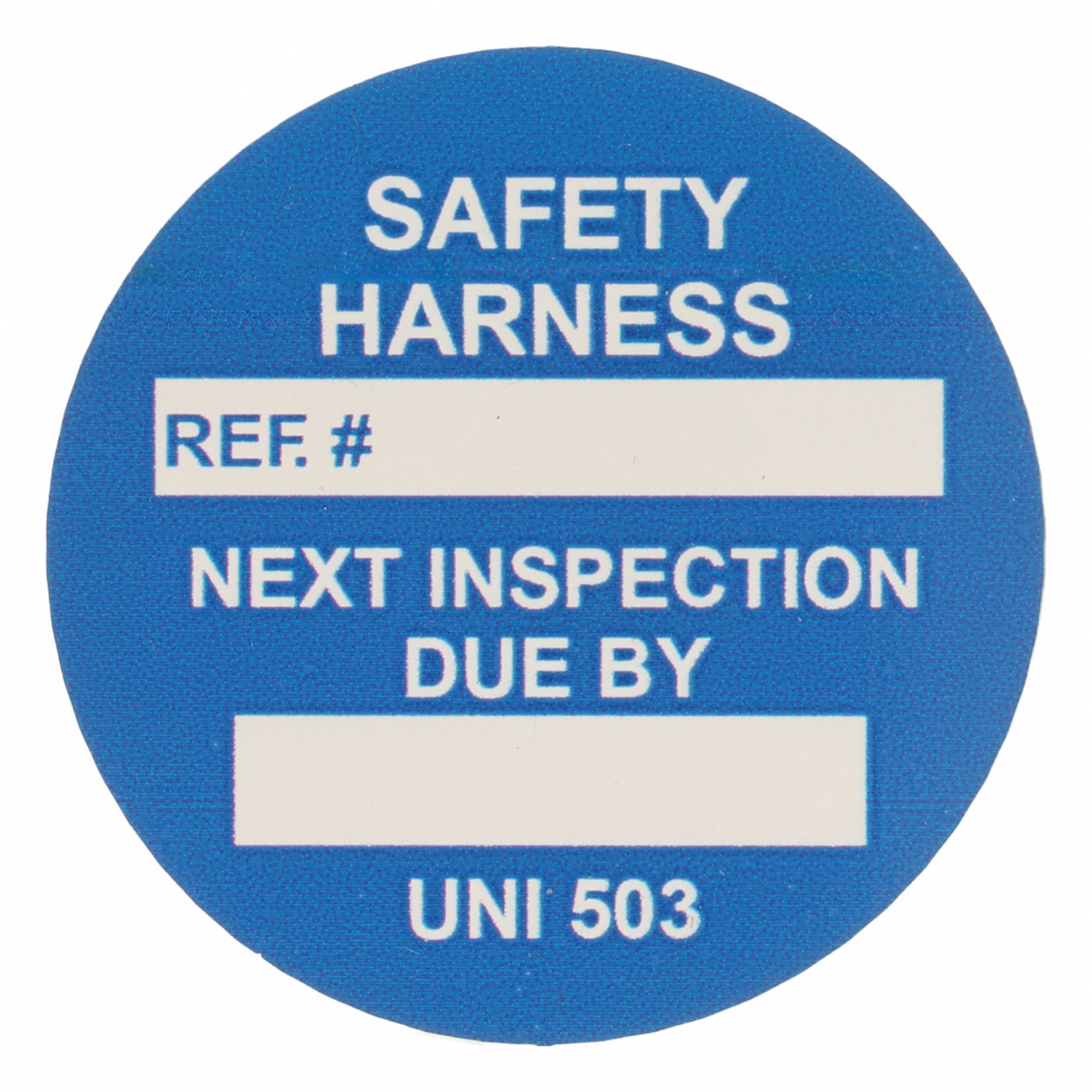 Tag: Blue/White, Circle, Polyester, Outdoor, 100 Tags, English, 100 PK