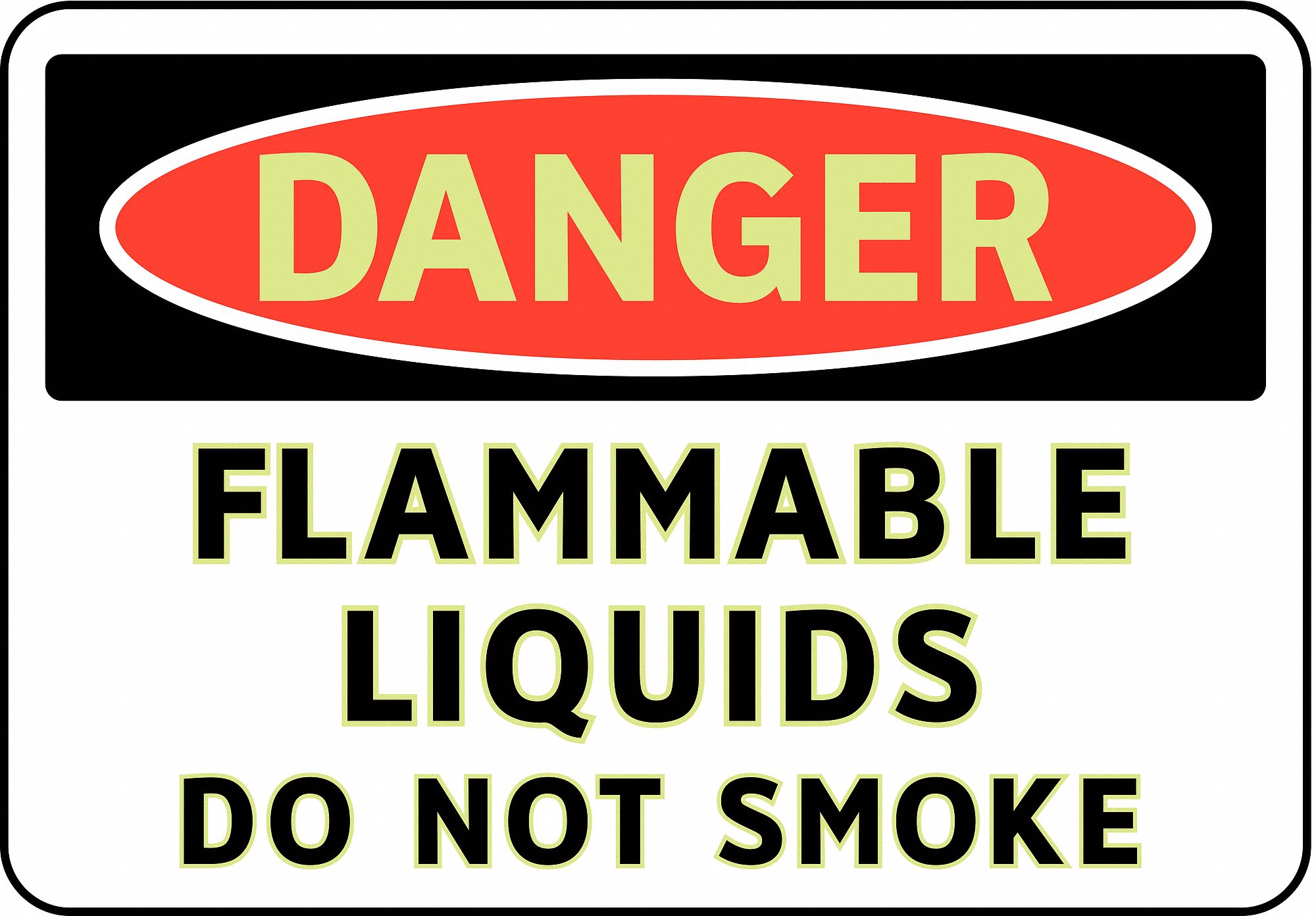 Danger No Smoking Sign, 7 x 10In, ENG, Text