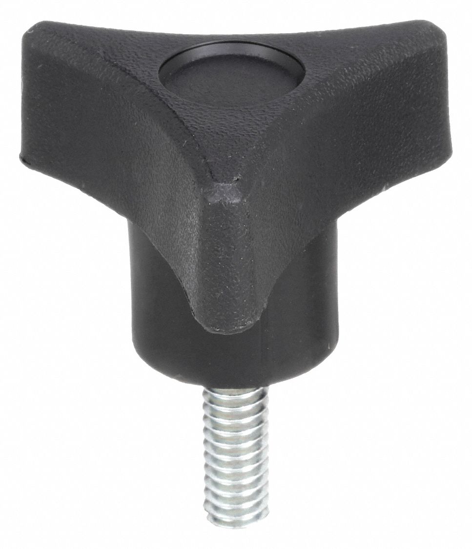 THREE PRONG HAND KNOB, 1/2, 5/16"-18 THREAD, 1-3/4 IN