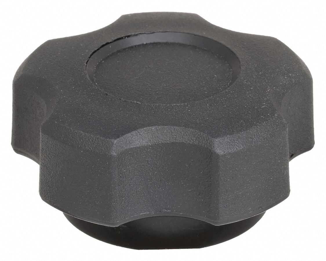 FLUTED HAND KNOB, 1-3/8 IN, BLIND, 5/16